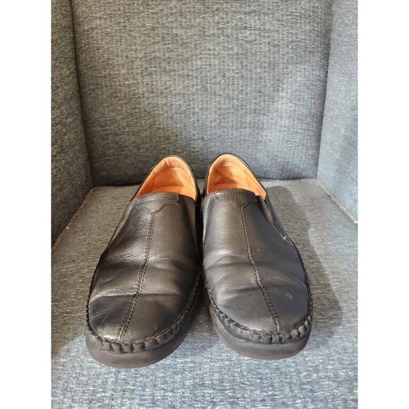 Pikolinos Men\'s San Telmo Black Leather Slip-on Loafers Size 42 US 9-9.5